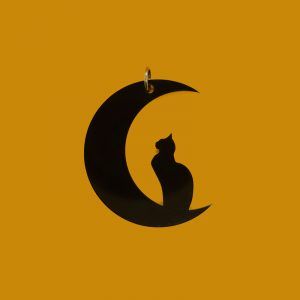 Colgante Meowing to the Moon
